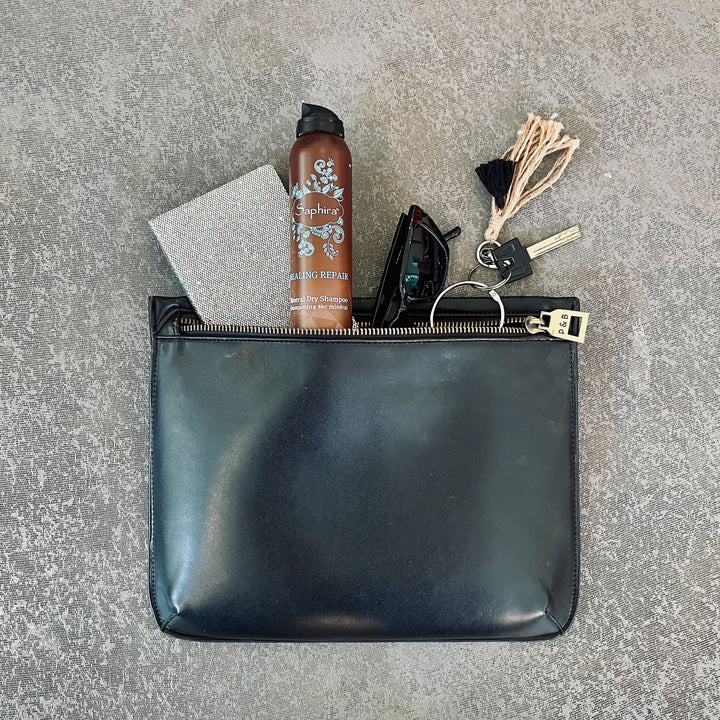 You can take Saphira Dry Shampoo with you to work without washing your hair while keeping your hair and scalp clean and smelling great